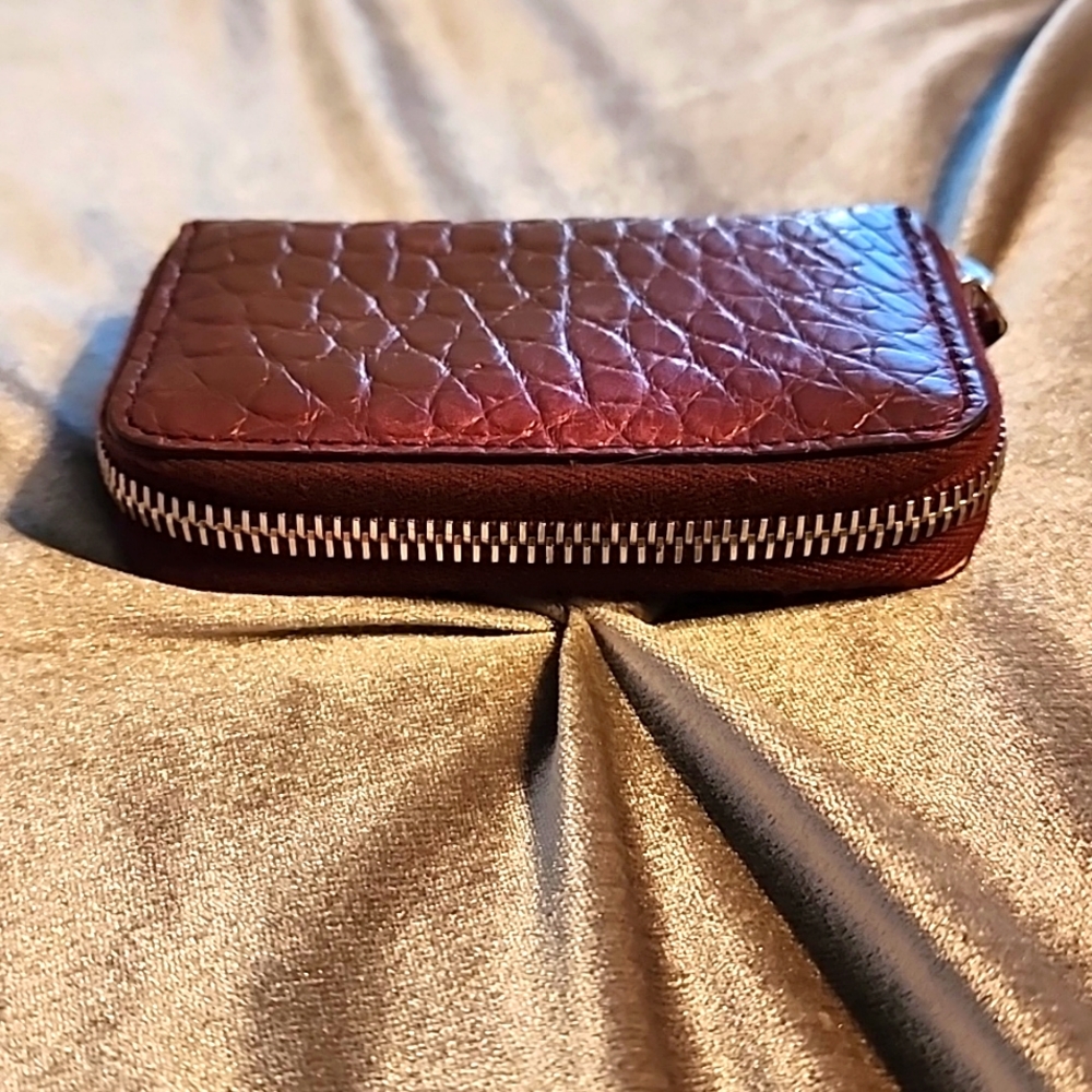 💥Authentic💥vintage GUCCI Leather Wallet In Burgundy - Picture 2 of 11